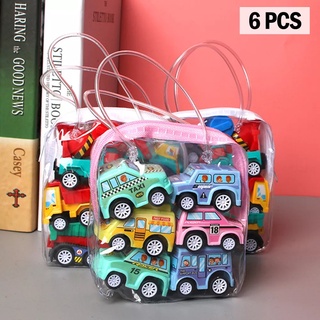 【สินค้าพร้อม】6 ชิ้น / เซ็ต "Pull Back Car" รถของเล่นเด็ก ยานพาหนะของเล่นเด็กผู้ชาย / เด็กผู้หญิงรถของเล่นขนาดเล็ก รถของเล่นเด็กผู้ชายถูก