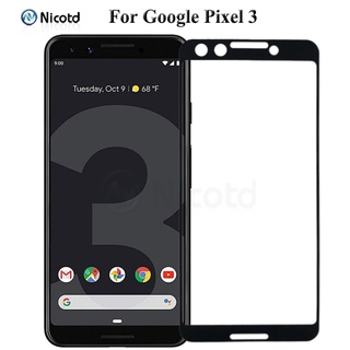 ฟิล์มกระจกกันรอยหน้าจอ แบบเต็มจอ สําหรับ Google Pixel 3 3XL 3a 3aXL