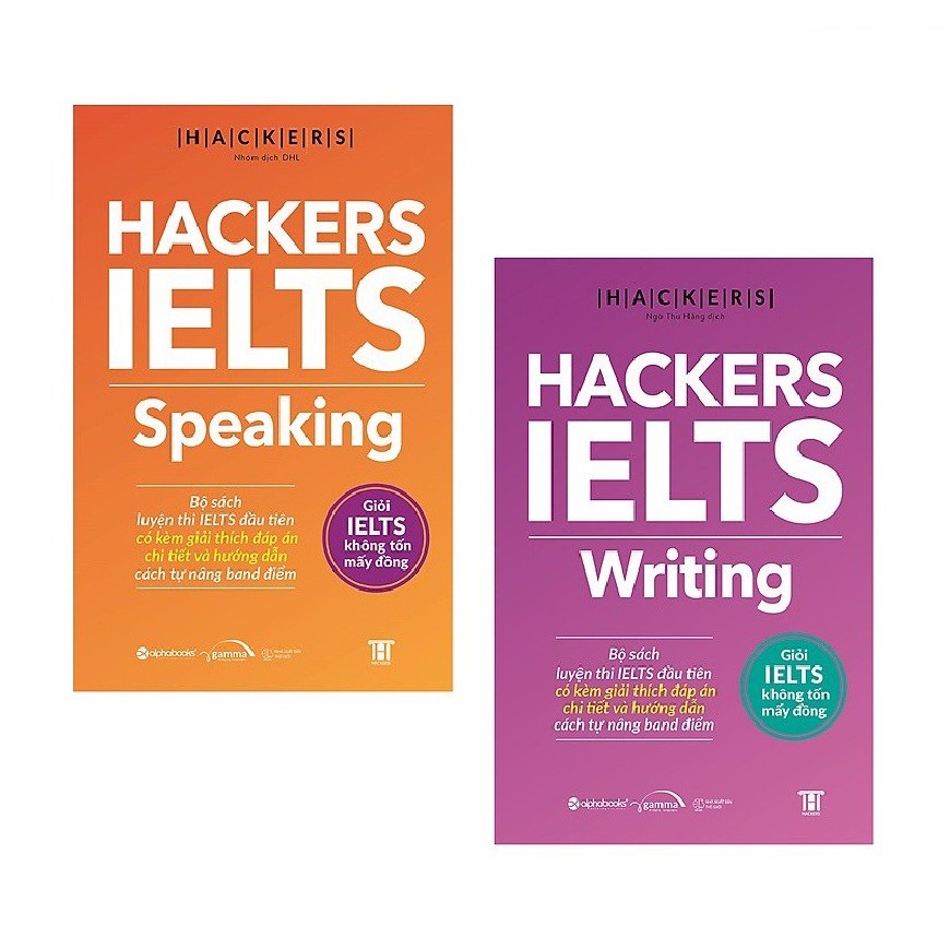 หนังสือ - Combo of 2 Hackers IELTS: Hackers IELTS Speaking + Hackers IELTS การเขียนพร้อมโน๊ตบุ๊คฟรี