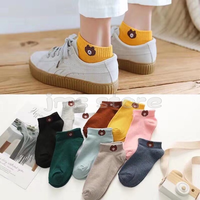 ถุงเท้าหมี ถุงเท้าแฟชั่น 10คู่ พร้อมส่ง🔥