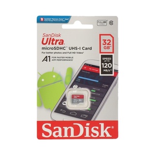 32GB Micro SD Card SANDISK Ultra SDSQUA4-032G-GN6MN (120MB/s,) ประกัน 10Y