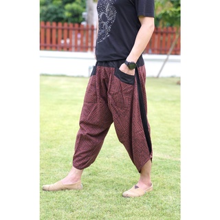 Chaingmai Pants กางเกงเชียงใหม่ (น้ำตาลลายหินแตก)