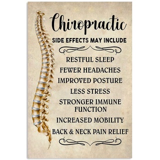 โปสเตอร์ พิมพ์ลาย Chiropractor Side Effects May รวมของขวัญคริสต์มาส สําหรับผู้ชาย และผู้หญิง