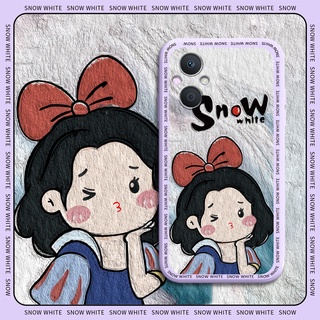 เคส OPPO Reno8 z A96 Reno7 z Pro 5G ซิลิโคนนิ่ม ลายภาพวาดเด็กผู้หญิง เจ้าหญิงน่ารัก สําหรับ เคสโทรศัพท์มือถือ OPPO Reno7z Reno8z 5G