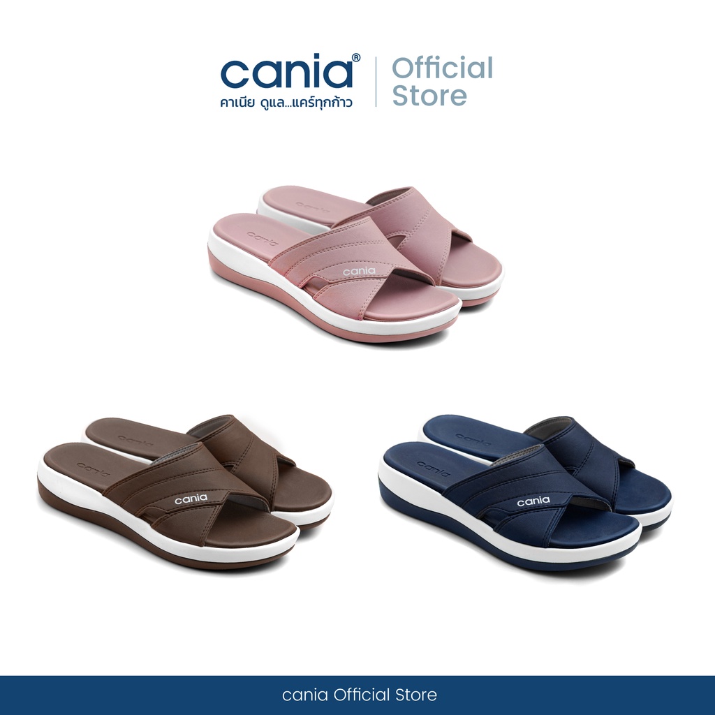 cania คาเนีย รองเท้าแตะสวมหญิง เพื่อสุขภาพ รุ่น CW42176 Size 36-39