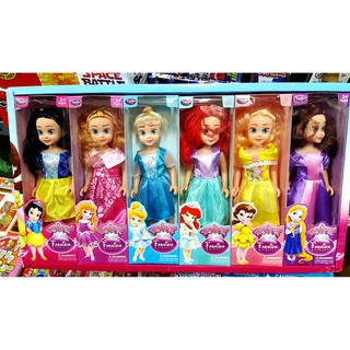 firstbuy_ตุ๊กตาเจ้าหญิง 6 ตัว Disney Princess ในเซทเดียว แสนสวยน่ารัก