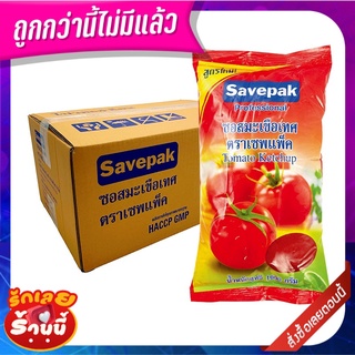 เซพแพ็ค ซอสมะเขือเทศ 1000 กรัม x 12 แพ็ค Savepak Tomato Ketchup 1000 g x 12 pcs