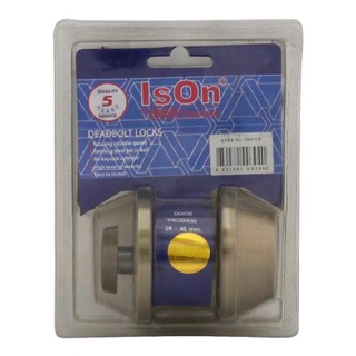 FREE HOME กุญแจลิ้นตาย 1 ด้าน ISON D7000 สีทองเหลืองรมดำ กุญแจ Deadbolt ลูกบิดประตู กลอนประตู ลูกบิดกลอนประตู