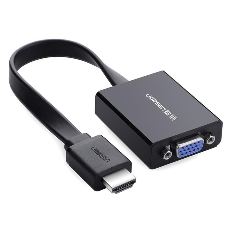 อุปกรณ์แปลงสัญญาณ HDMI To VGA+Micro USB Ugreen 40248/HDMI To VGA + Micro USB Converter Adapter Ugreen 40248
