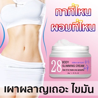 ครีมกระชับสัดส่วน 50ml ไม่ต้องออกกำลังกาย ครีมสลายไขมัน การเผาผลาญไขมันอย่างรวดเร็ว สร้างหุนดี กระชับสัดส่วนผู้หญิง