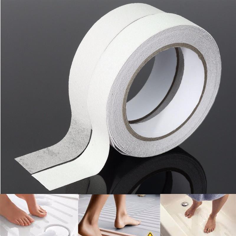 เทปกันลื่น ANTI SLIP TAPE ชนิดเส้น สีใส/สีขาว 25 มม / 50 มม x 5ม.ต่อ