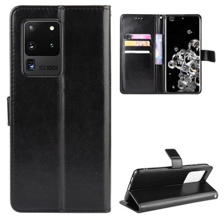 เคสสำ Samsung Galaxy S20 Ultra 5G Case Flip PU Leather Phone Casing Samsung S20 Ultra 5G คสโทรศัพท์มือถือ Back Cover