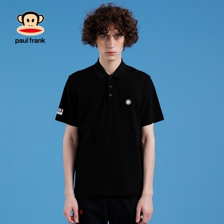 Paul Frank / Big Mouth เสื้อโปโลแขนสั้นผ้าฝ้ายสไตล์เกาหลีสําหรับผู้ชาย