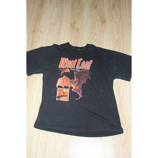 คอลูกเรือพร้อมส่ง เสื้อยืดแขนสั้น ผ้าฝ้าย 100% พิมพ์ลาย Intage 1999 Meat Loaf Greatest Hits Tour 1999 หลากสี แฟชั่นฤดูร้