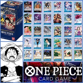 ใหม่!! One Piece Card Game ของแท้ จาก Bandai แบบ Single แยกใบ สีฟ้า เบอร์ 60 - 90 มี C , UC และ R Series Op-01 วันพีช