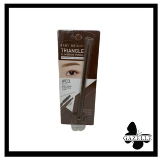 Baby bright triangle slim brow pencil[0.07g]เบบี้ไบร์ท ไทรแองเจิล สลิม บราว ดินสอเขียนคิ้วหัวสามเหลี่ยม