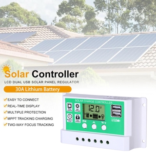 30A Solar Controller Charger โซล่าชาร์จเจอร์ ควบคุมการชาร์จ PWM