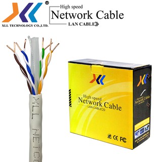 สายแลน XLL Network cable CAT6 Indoor Premuin UTPความยาว 100เมตร(BCAT6351)