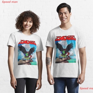 Speed man Zoom Club Essential T-Shirt เสื้อJudas Priest จูดาสพรีสต์ เสื้อยืดแฟชั่น คู่