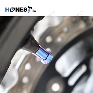 Honesti22  Titanium Alloy gr5 Bicycle/Motorcycle/Car Tire Valve Stem Caps Air Valve Dust Cap.