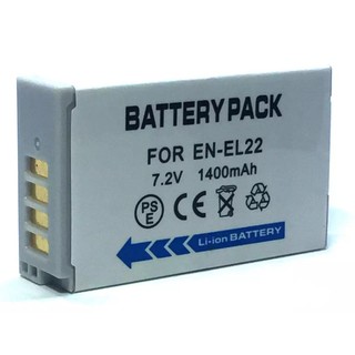 แบตเตอรี่กล้องเกรดA รหัสแบต EN-EL22  ENEL22 - Fully Decoded Replacement Battery for Nikon MH-29, Nikon 1 J4, Nikon 1 S2