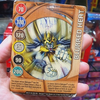 การ์ดแม่เหล็กแท้บาคุกัน BAKUGAN Battle Brawlers Gundalian Blurred Heat