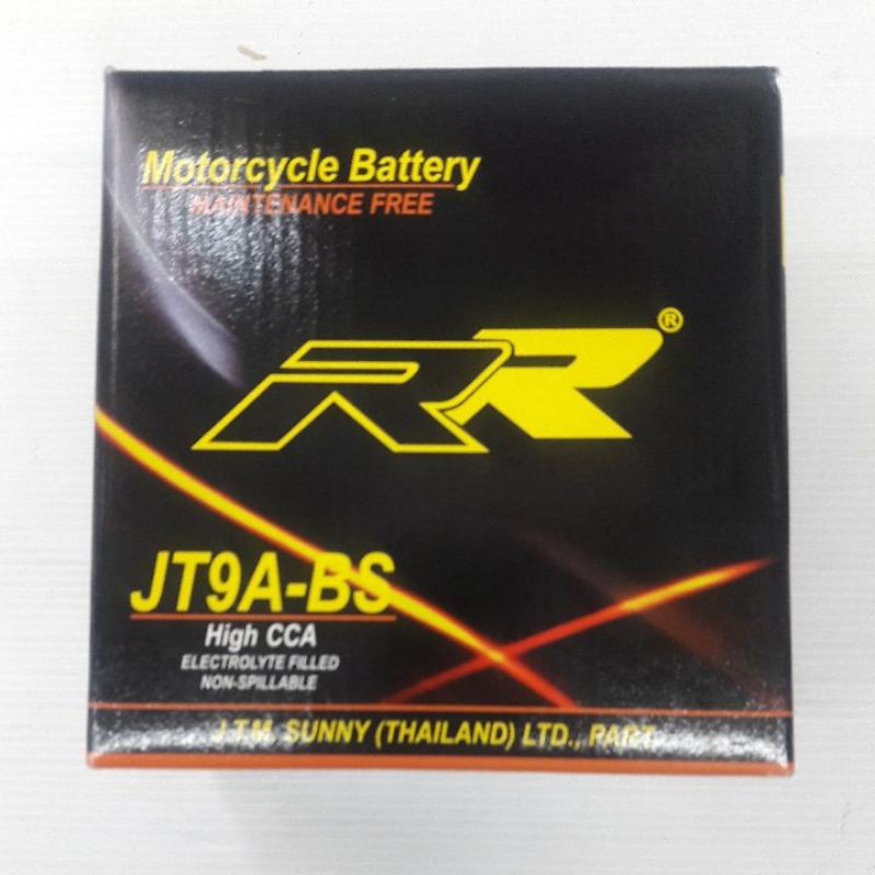 แบตเตอรี่แห้ง (RR) JT9A-BS อะไหล่มอเตอร์ไซค์ (029047