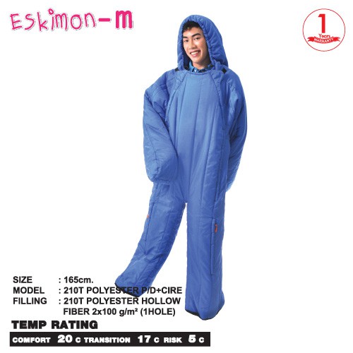 ถุงนอน Karana รุ่น Eskimon M 165 สีน้ำเงิน , สีเขียว