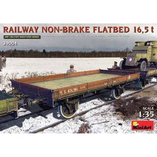 โมเดลประกอบ MiniArt 1/35 MI39004 RAILWAY NON-BRAKE FLATBED 16,5T