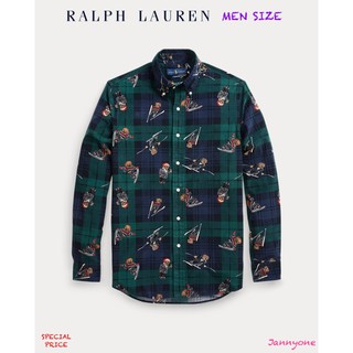 RALPH LAUREN CLASSIC FIT PLAID BEAR SHIRT ( MEN SIZE )