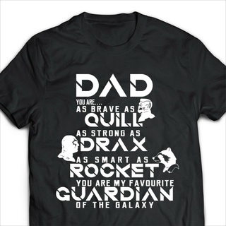 เสื้อยืดลําลอง ผ้าฝ้าย แขนสั้น พิมพ์ลาย Dad You Are My Favourite Guardian เหมาะกับของขวัญวันพ่อ แฟชั่นฤดูร้อน สําหรับผู้