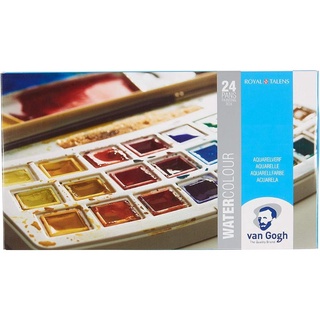 Van Gogh Watercolours Set Botanical Set of 24 Pans ชุดสีน้ำ 24 สี 🇳🇱 แท้ 💯%