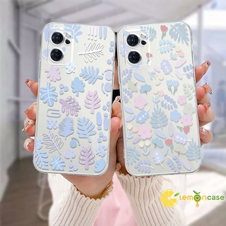 ลายดอกไม้ เคส OPPO A15 A54 A5S A3S A76 A96 A16 A95 A55 A7 A5 A9 A31 A53 A33 2020 A12 A1K A16E A16K A54S Reno 4 5F 4F 4 5 06 Lite A74 A15S A52 A11K A92 A35 A11 A93 A32 A72 A94 A53S F19 F17 PRO A16S A12S A36 เคสใส เคสโทรศัพท์มือถือแบบนิ่ม