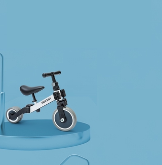 รถจักรยาน kiwicool childrens balance scooter two-in-one bicycle 1-2-3 years old