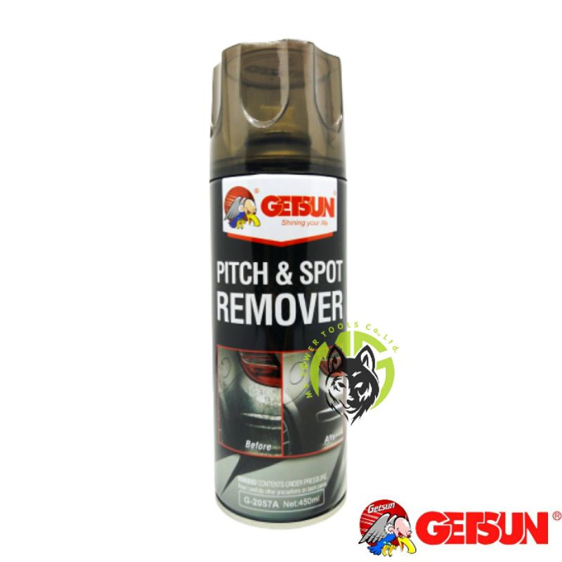 GETSUN สเปรย์ขจัดคราบยางมะตอย Getsun Pitch & Spot Cleaner  ขจัด ซากแมลง กาว น้ำมัน จาระบี กาวสติ๊กเก