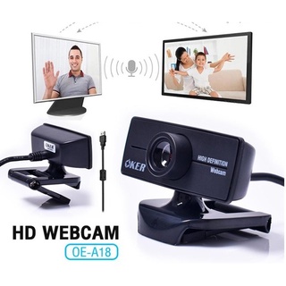 OKER OE-A18 720P  Webcam OKER OE-A18 720P Resolution 1280 x 720 Frame rate 30fps กล้องเวปแคม