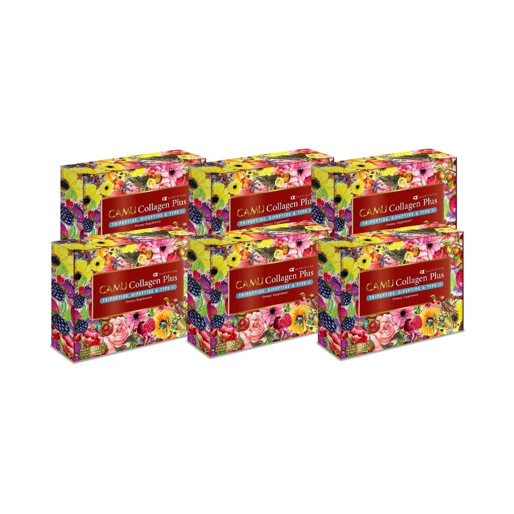 CAMU Collagen Plus+ (คามูคอลลาเจนพลัส+) 6 กล่อง(1กล่องบรรจุ 10ซอง)