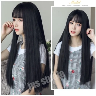 วิกผมยาวตรง วิกผมหน้าม้า ผมปลอม Wig