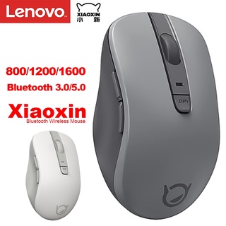 Lenovo Bt เมาส์ไร้สาย 1600Dpi บลูทูธ 3.0 5.0 ฟังก์ชั่นสลีปอัจฉริยะ สีขาว ดํา