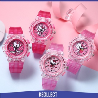 นาฬิกาข้อมือ  ลายการ์ตูนคิตตี้ สีชมพู สำหรับเด็กผู้หญิง