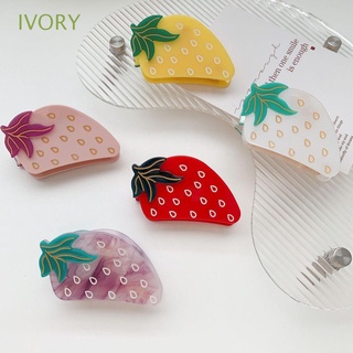 Ivory กิ๊บติดผม ลายผลไม้ สตรอเบอร์รี่ แตงโม น่ารัก สไตล์เกาหลี เรโทร เครื่องประดับ สําหรับผู้หญิง