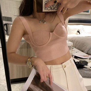 ✨พร้อมส่ง✨ เสื้อครอปสายเดี่ยว เสื้อครอป เสื้อนำเข้า เสื้อครอปเกาหลี  เสื้อสายเดี่ยว งานดีมาก งานมาใหม่ 2022
