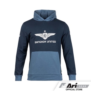 ARI TRUE BANGKOK UNITED 2022/2023 HOODIE - NAVY/NIAGARA BLUE/WHITE เสื้อฮู้ด อาริ ทรู  แบ็งค็อก สีกรม