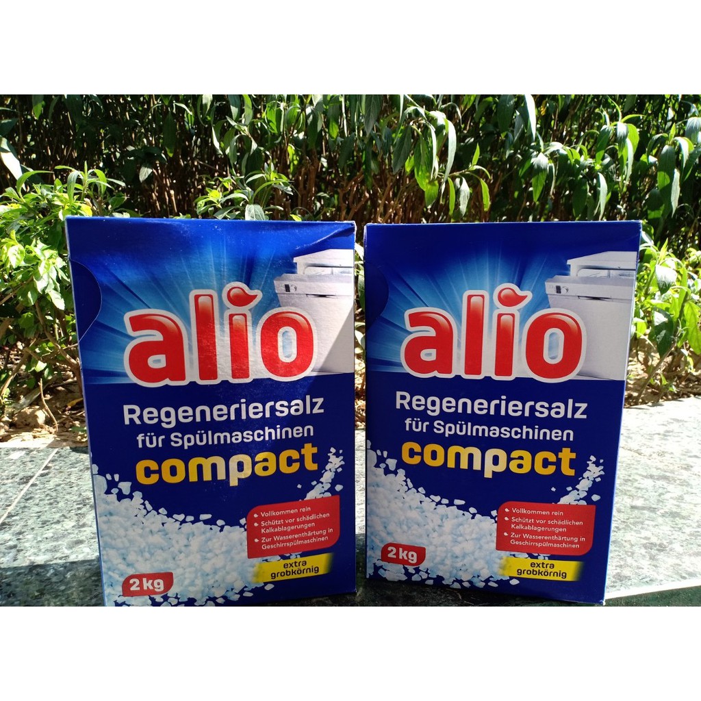 เกลือล้างจาน Alio 2kg นําเข้าจากเยอรมัน + ฟรีเม็ด Japan Finish