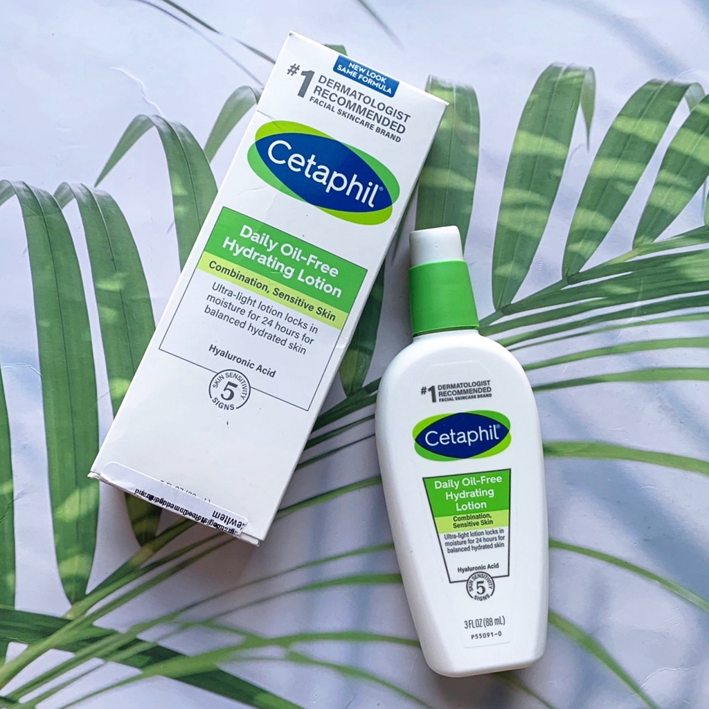 (Cetaphil®) Daily Oil-Free Hydrating Lotion with Hyaluronic Acid 88 ml เซตาฟิล โลชั่นสำหรับผิวหน้า ผ