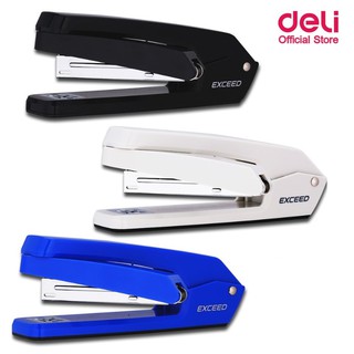 เครื่องเย็บกระดาษ 25 หน้า Deli 0434 Stapler  หมุนได้360องศา ที่เย็บกระดาษ เครื่องเย็บกระดาษ