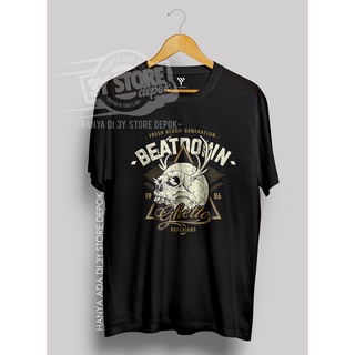 เสื้อยืดโอเวอร์ไซส์เสื้อยืด ผ้าฝ้าย พิมพ์ลาย BEATDOWN STREET WEAR COMBED 30S สําหรับผู้ชาย และผู้หญิง อายุ 3 ปีS-3XL