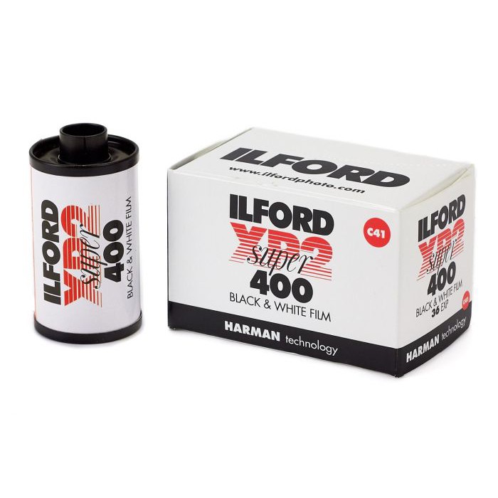 ILFORD XP2 Super 400 35mm 36exp 135-36 Black and White Film ฟิล์มถ่ายรูป ล้างน้ำยาสี C41 ได้ ฟิล์มขา