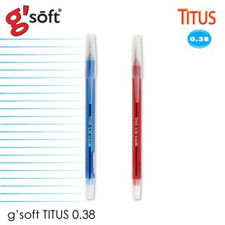 (5 ด้าม) ปากกาลูกลื่น GSoft Titus 0.38 มม.