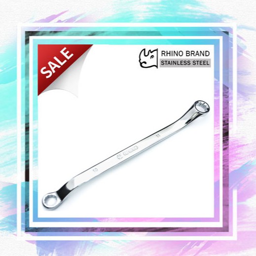 ประแจแหวนสองข้าง 10 x 11 mm. NO.R1011 Rhino Brand